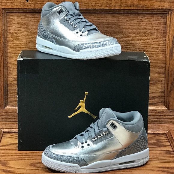 Nike Air Jordan 3 Zilver
